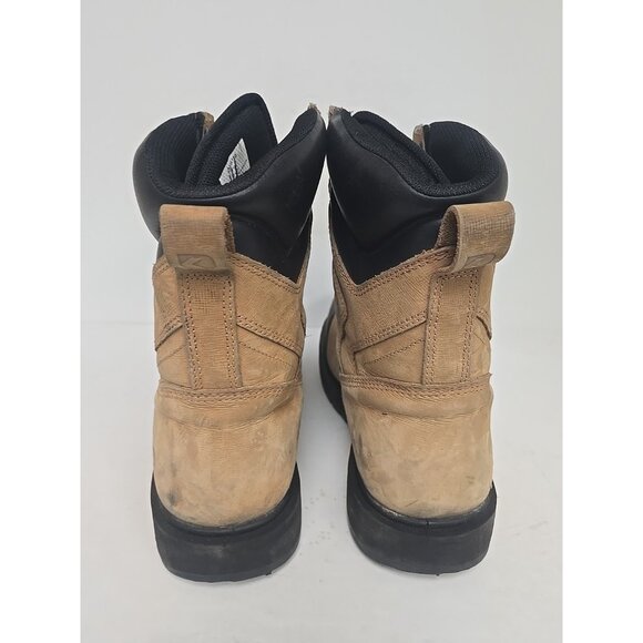 DAKOTA Men's 8" Steel Toe Steel Plate Quad Comfort Work Boots 8522 Wheat 12W - Picture 4 of 10